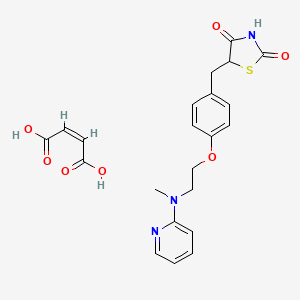 Chemical structure of Rosiglitazone maleate