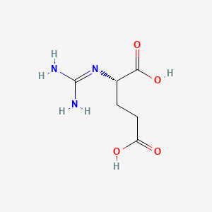 Chemical structure of α-Guanidinoglutaric Acid