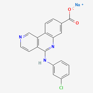 Chemical structure of CX-4945 sodium salt