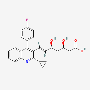 Chemical structure of Pitavastatin