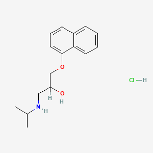 Chemical structure of Propranolol HCl
