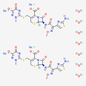 Chemical structure of Ceftriaxone Sodium Trihydrate