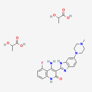 Chemical structure of Dovitinib Dilactic acid