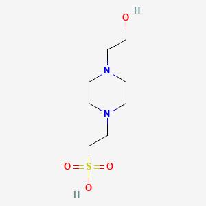Chemical structure of HEPES