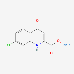 Chemical structure of 7-Chlorokynurenic acid sodium salt