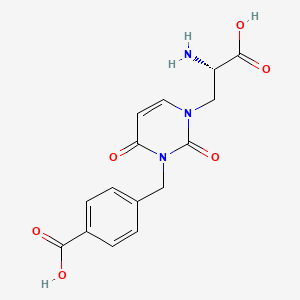 Chemical structure of UBP 282