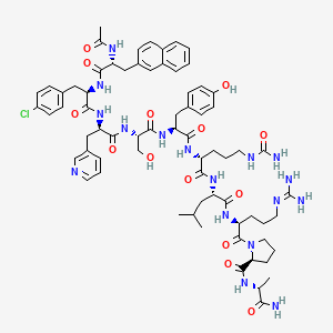 Chemical structure of Cetrorelix