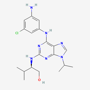 Chemical structure of Aminopurvalanol A