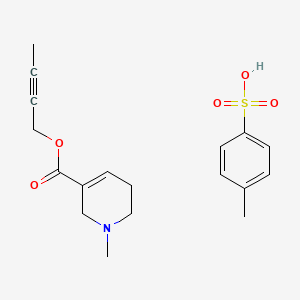 Chemical structure of Arecaidine but-2-ynyl ester tosylate