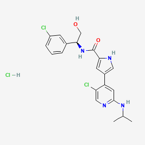 Chemical structure of Ulixertinib hydrochloride