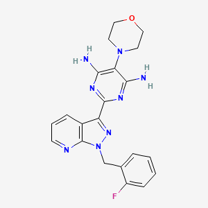 Chemical structure of BAY 41-8543