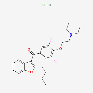 Chemical structure of Amiodarone HCl