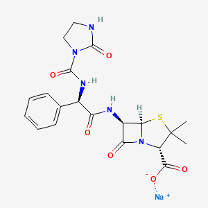 Chemical structure of Azlocillin sodium salt