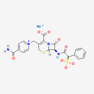 Chemical structure of Cefsulodin Sodium