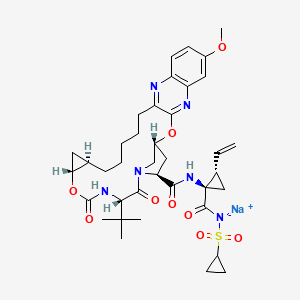 Chemical structure of MK-5172 sodium salt