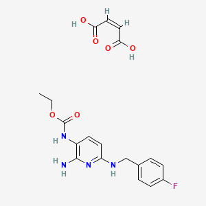 Chemical structure of Flupirtine maleate