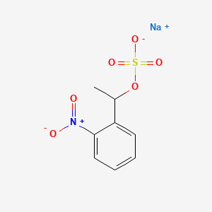Chemical structure of NPE-caged-proton