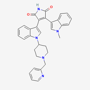 Chemical structure of Enzastaurin