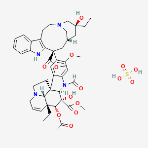 Chemical structure of Vincristine sulfate
