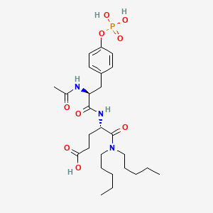 Chemical structure of N-Acetyl-O-phosphono-Tyr-Glu Dipentylamide