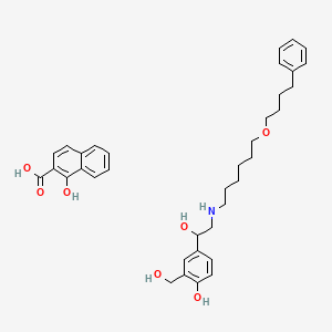 Chemical structure of Salmeterol xinafoate