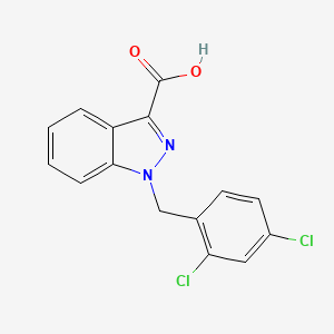 Chemical structure of Lonidamine