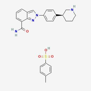 Chemical structure of MK-4827 tosylate