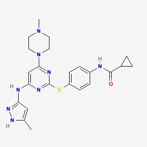 Chemical structure of Tozasertib