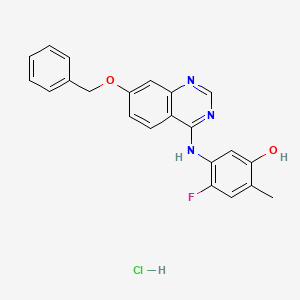 Chemical structure of ZM 323881 HCl
