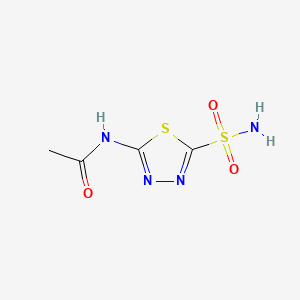Chemical structure of Acetazolamide