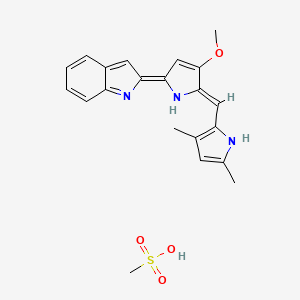 Chemical structure of Obatoclax mesylate