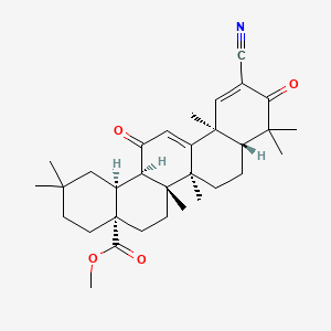 Chemical structure of Bardoxolone methyl