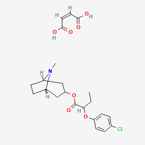 Chemical structure of SM-21 maleate