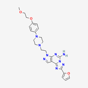Chemical structure of Preladenant