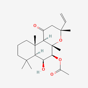 Chemical structure of 1,9-Dideoxyforskolin