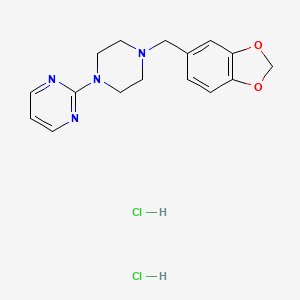 Chemical structure of Piribedil dihydrochloride