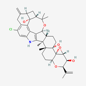 Chemical structure of Penitrem A
