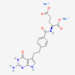 Chemical structure of Pemetrexed