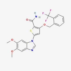 Chemical structure of GW843682X