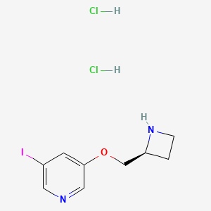 Chemical structure of 5-Iodo-A-85380 dihydrochloride