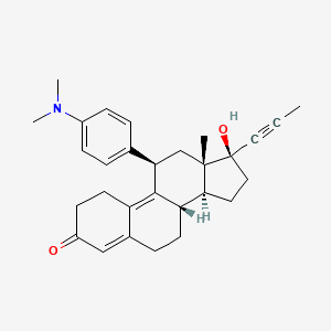 Chemical structure of Mifepristone
