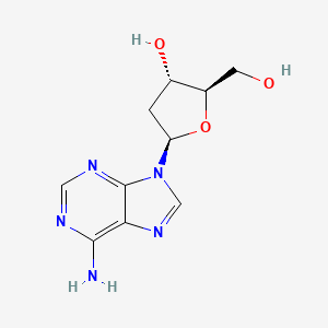 Chemical structure of 2-Deoxyadenosine