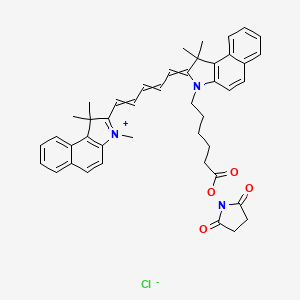 Chemical structure of Cy5.5 NHS ester