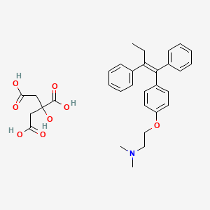 Chemical structure of Tamoxifen Citrate