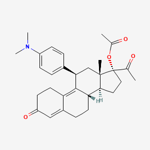 Chemical structure of Ulipristal acetate