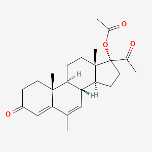 Chemical structure of Megestrol Acetate