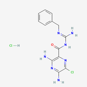 Chemical structure of Benzamil hydrochloride