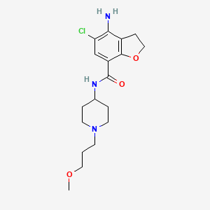 Chemical structure of Prucalopride