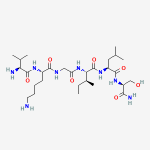 Chemical structure of VKGILS-NH2