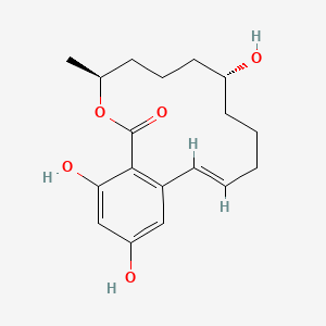 Chemical structure of α-Zearalenol